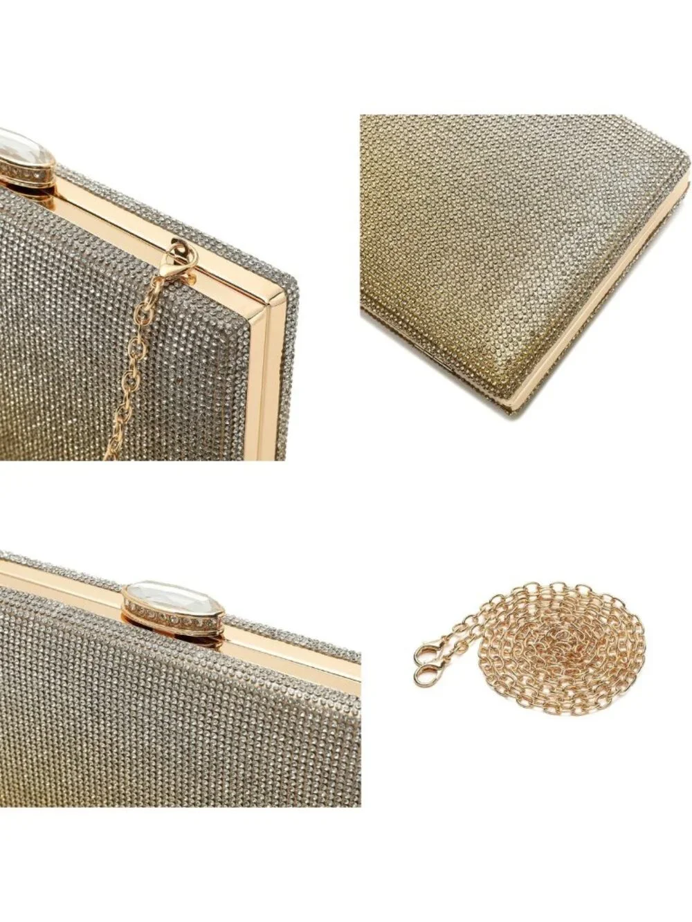 Rhinestone Clutch Purse | Crystal Evening Bag for Weddings, Prom & Parties